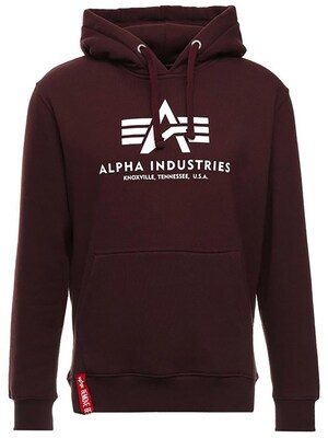 ALPHA INDUSTRIES Sudadera 'Basic'  rojo sangre
