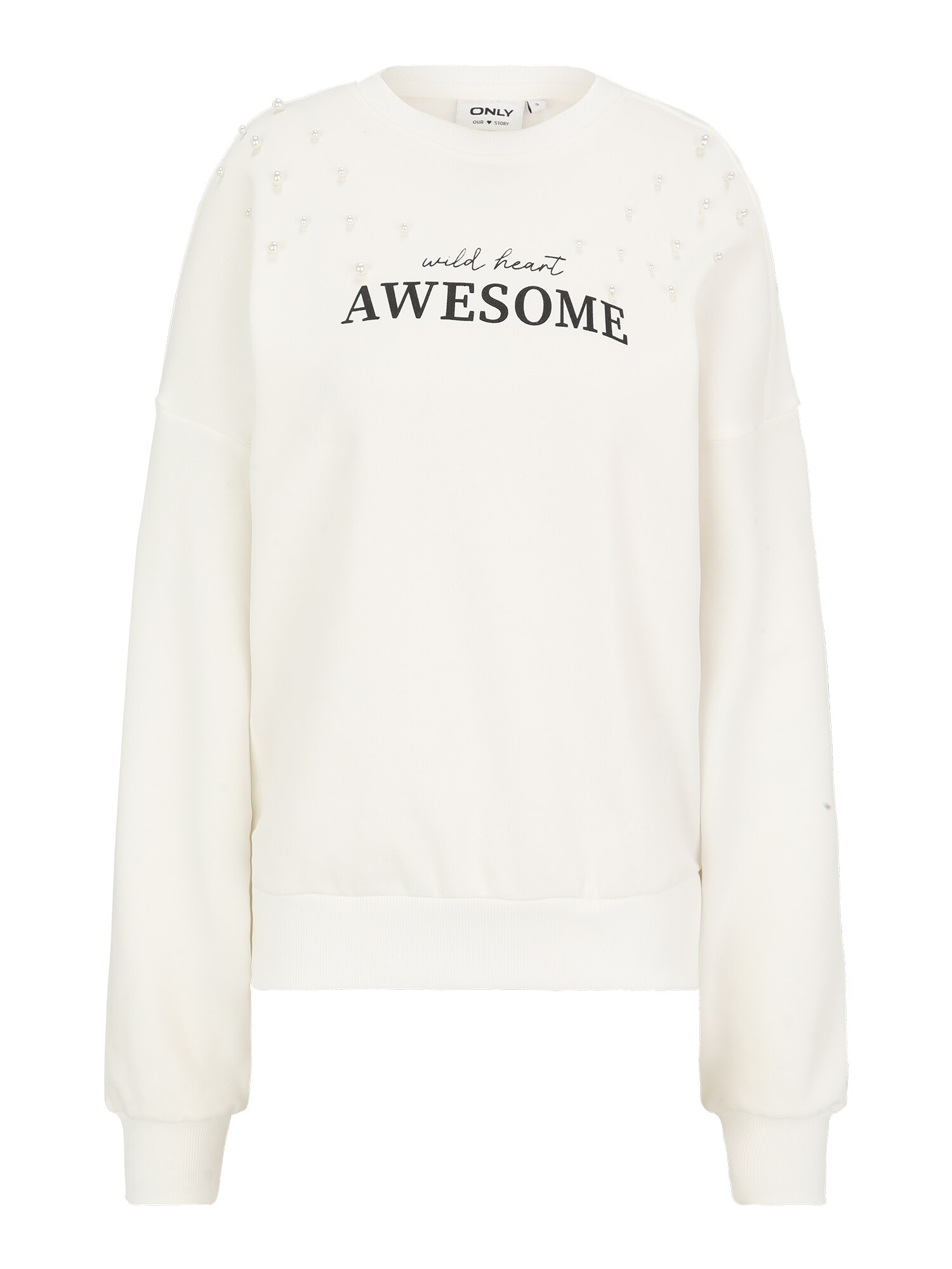 Only Tall Sudadera 'ONLJENNA'  negro / blanco