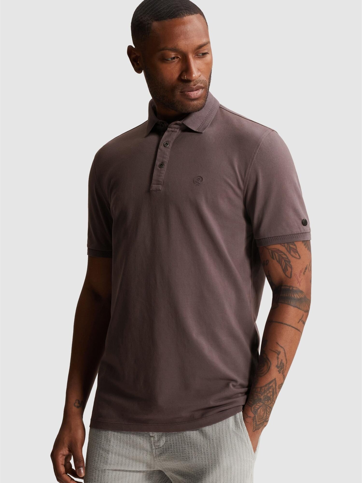 T-shirt 'Polo shirt in cotton with stretch'