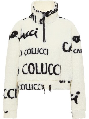 carlo colucci Sweatshirt ‘Derosa’ Zwart / Wit