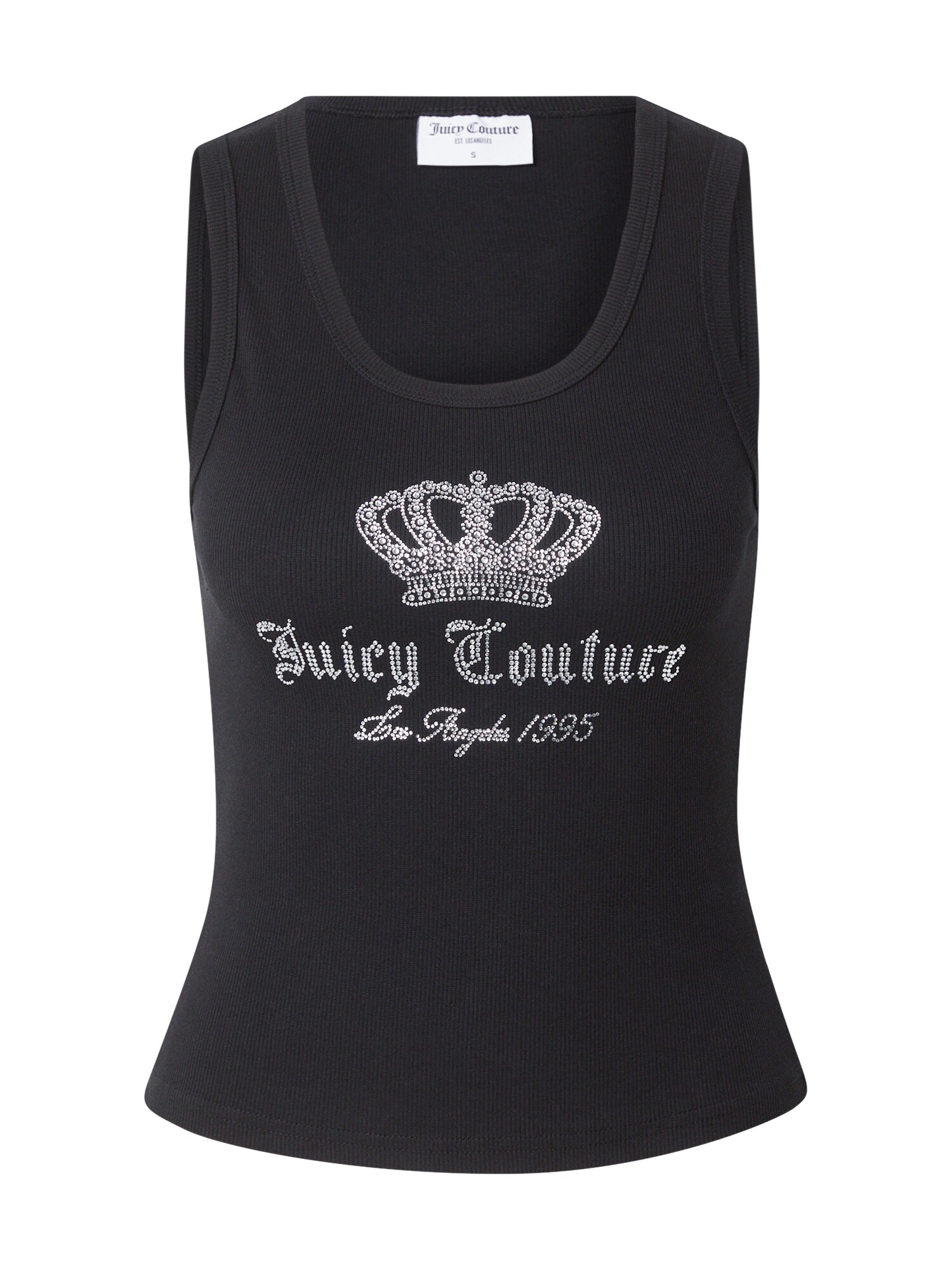 Juicy Couture Top 'Crown'  negru / argintiu