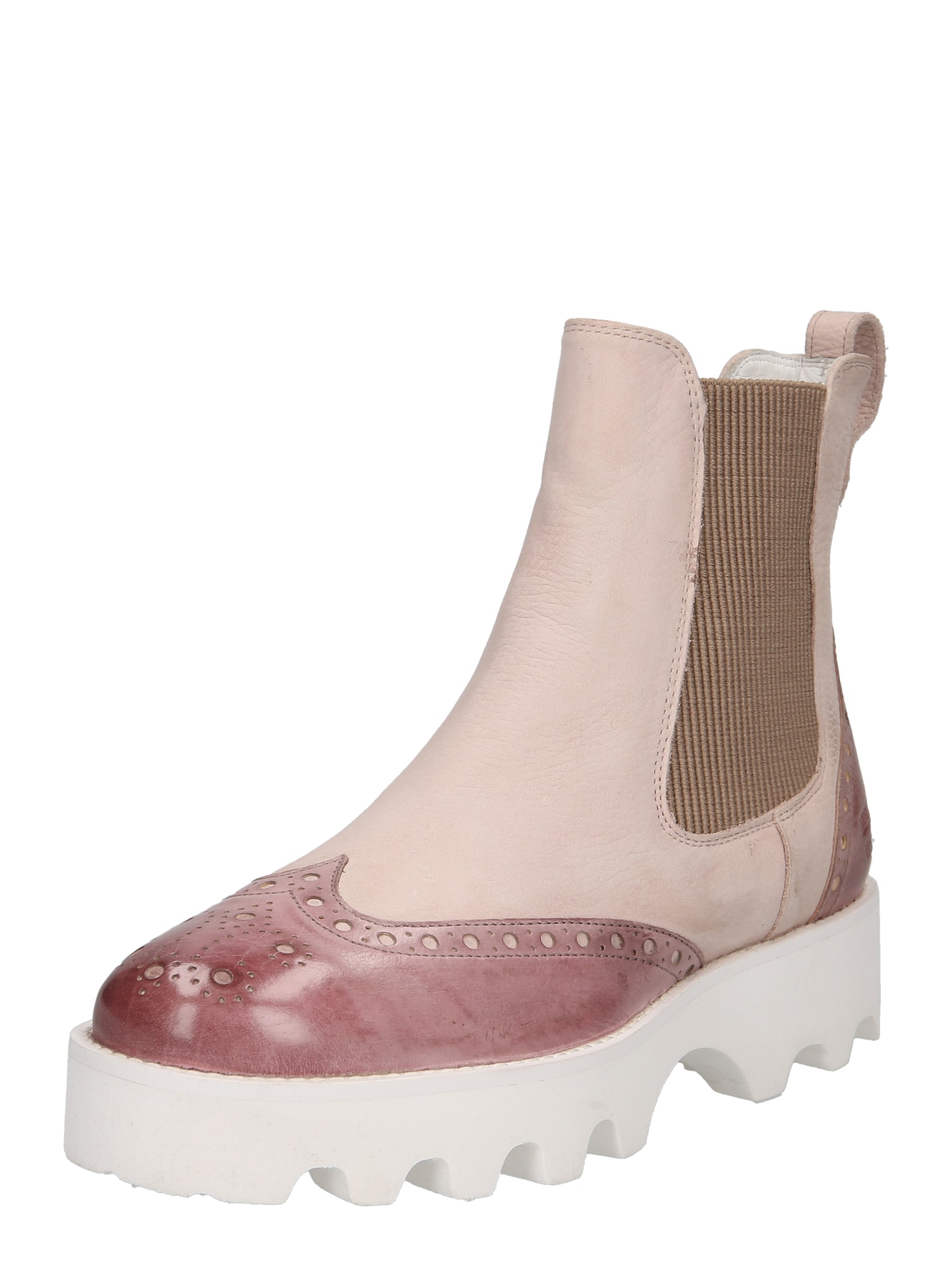 MELVIN & HAMILTON „Chelsea“ batai 'Jade' pastelinė rožinė / avietinė / tamsi smėlio