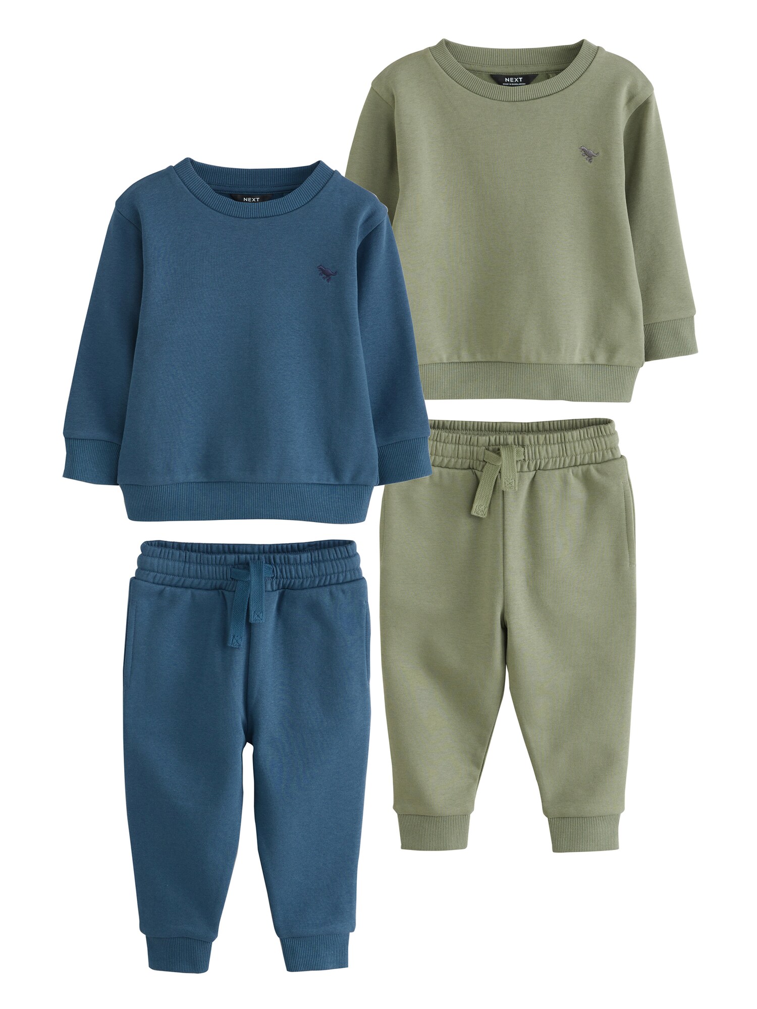Next Trening  albastru marin / verde pastel