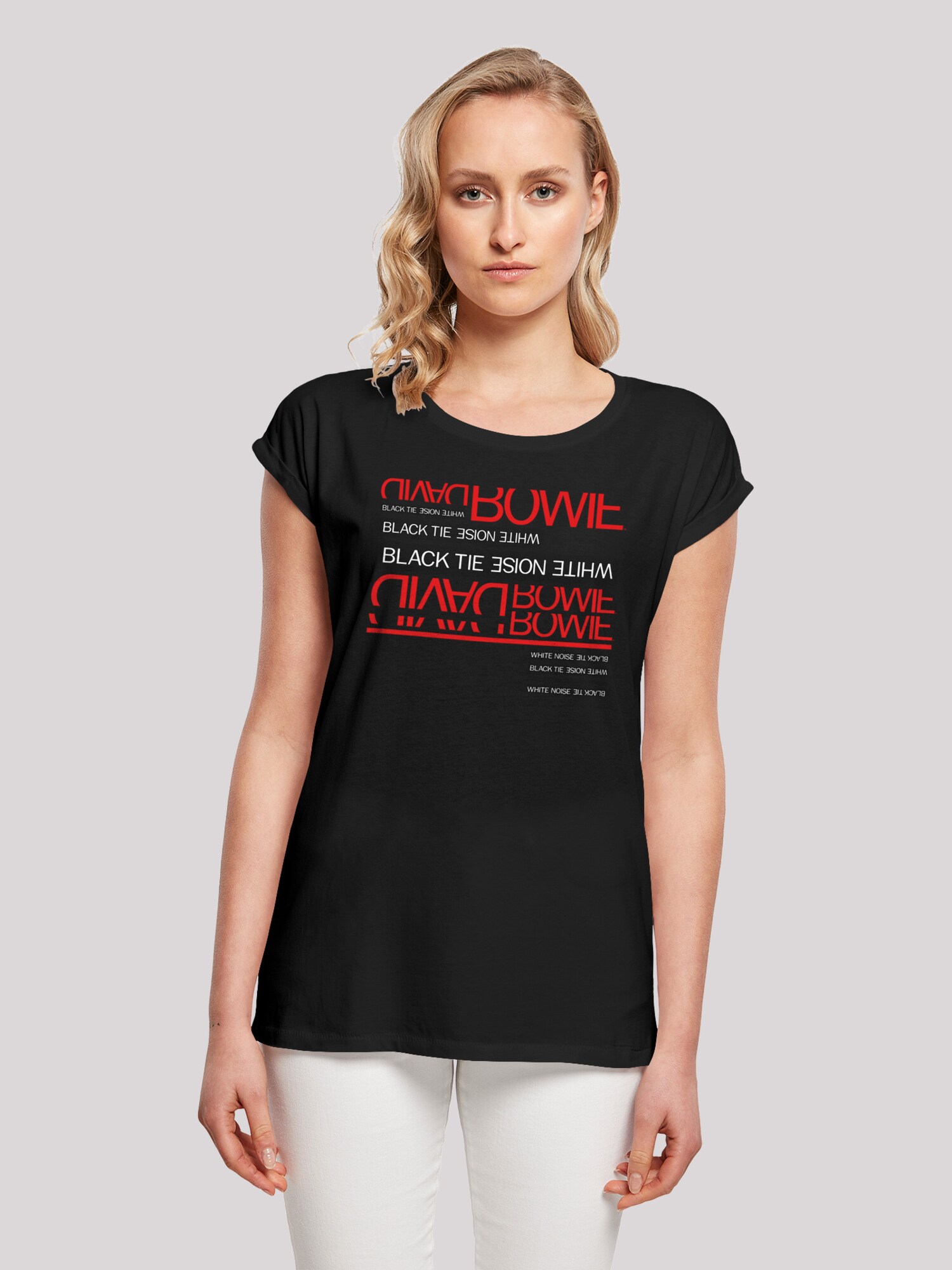 Thumbnail - F4NT4STIC Shirt David Bowie Black Tie White Noise