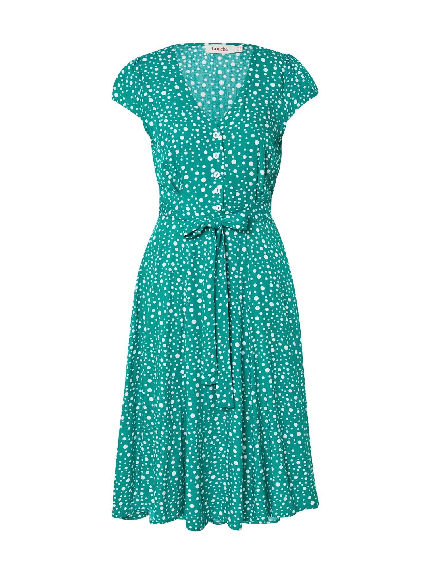 Louche Palaidinės tipo suknelė 'CATHLEEN' žalia / balta