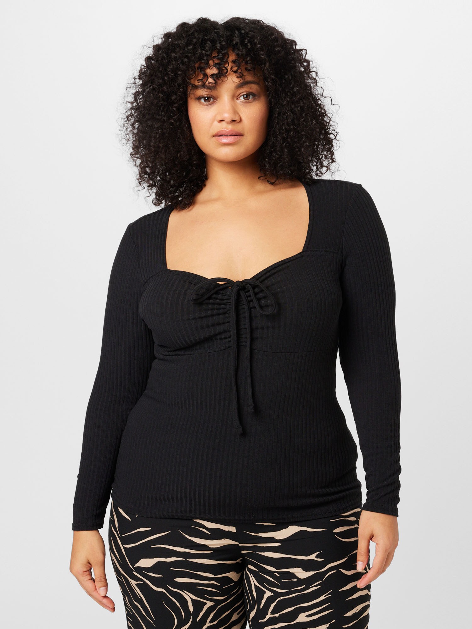 Dorothy Perkins Curve Póló  fekete termék 2. képe