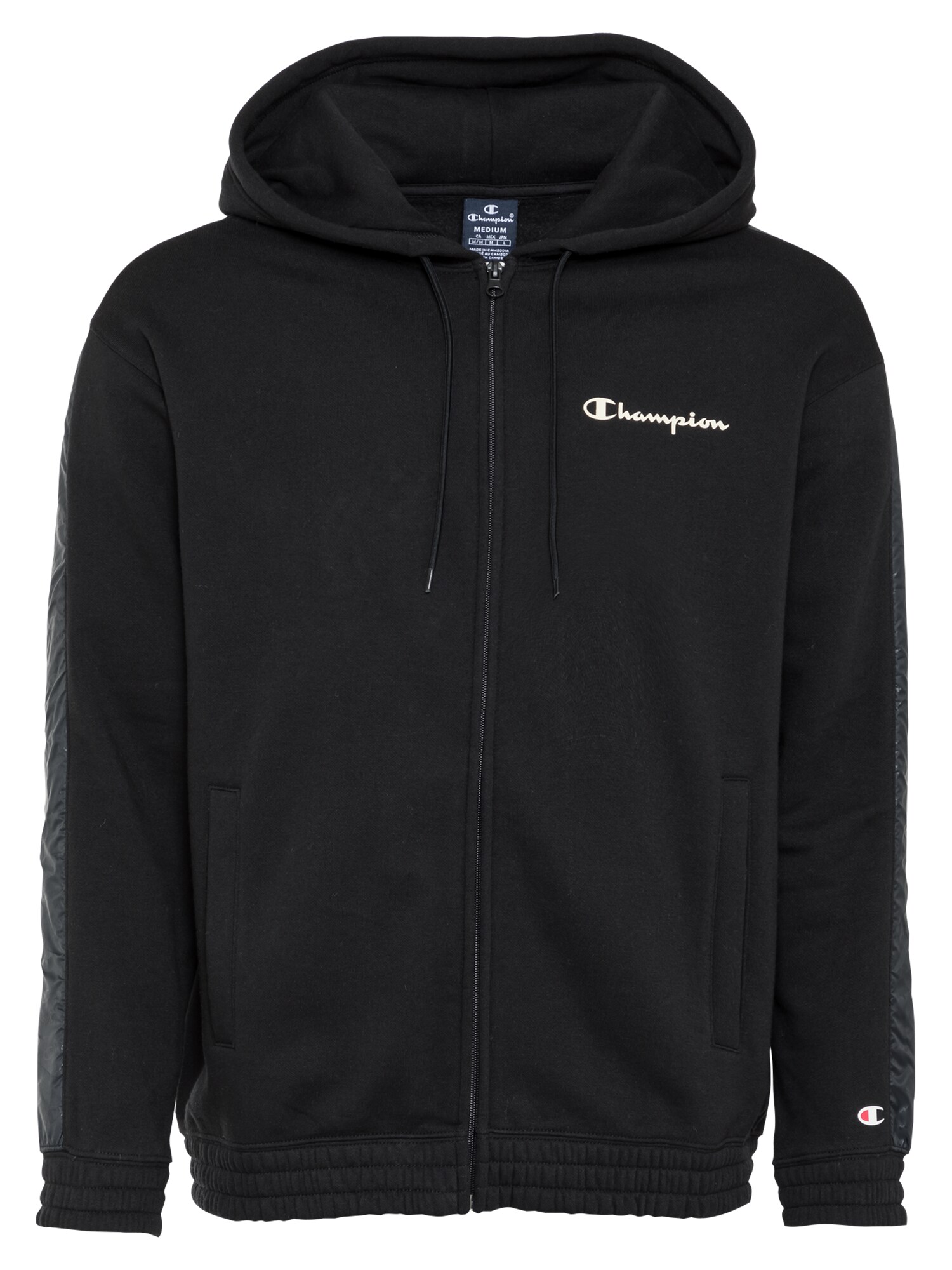 Champion Authentic Athletic Apparel Džemperis  juoda / balta