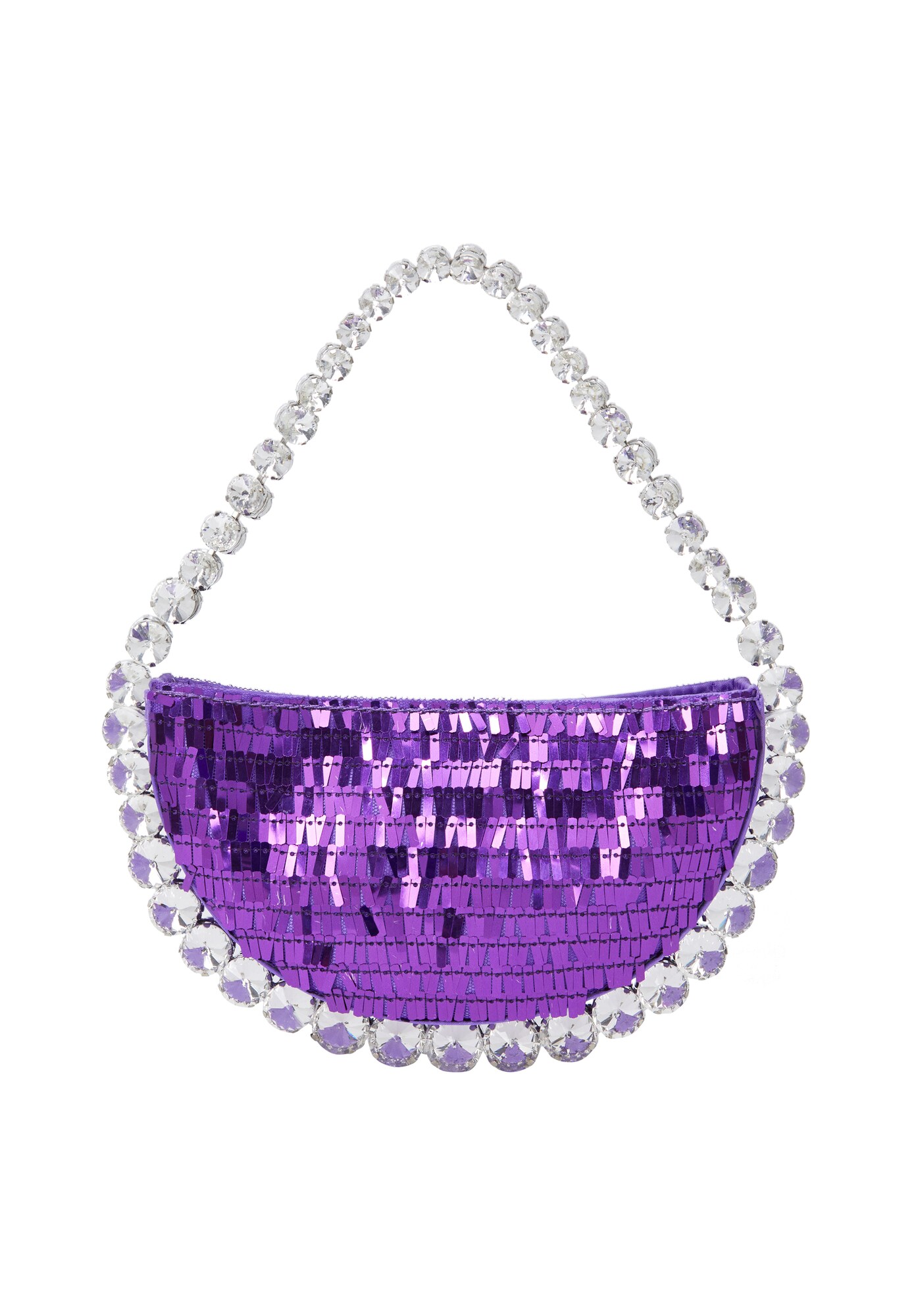 myMo at night Clutch  lila / transparent