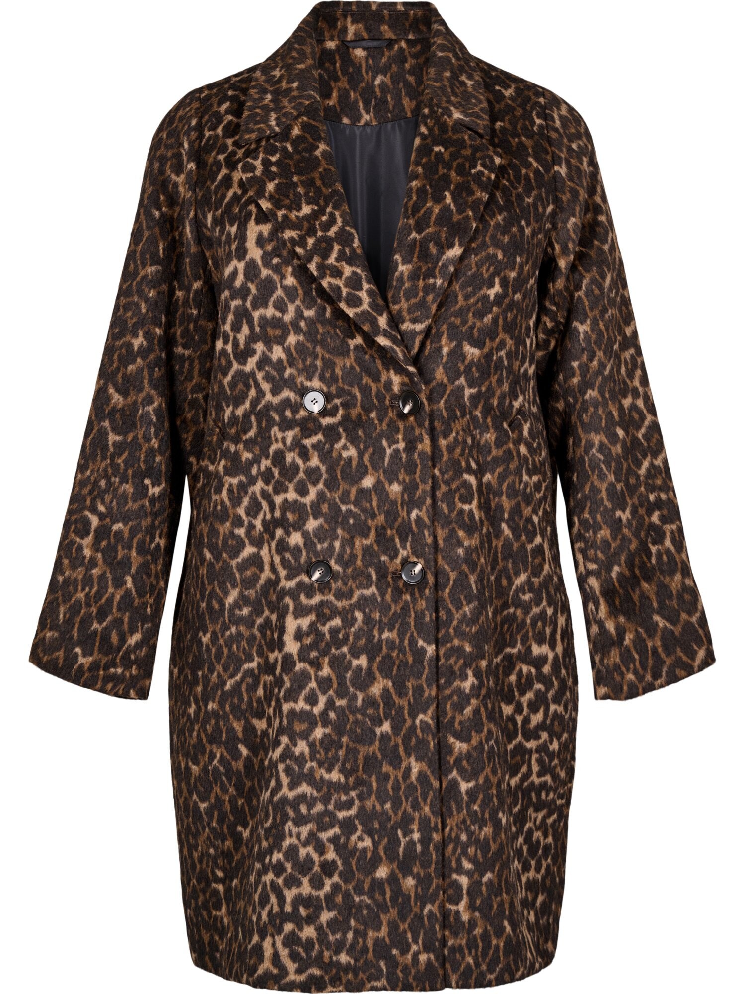 Zizzi Palton de primăvară-toamnă  bej / maro închis