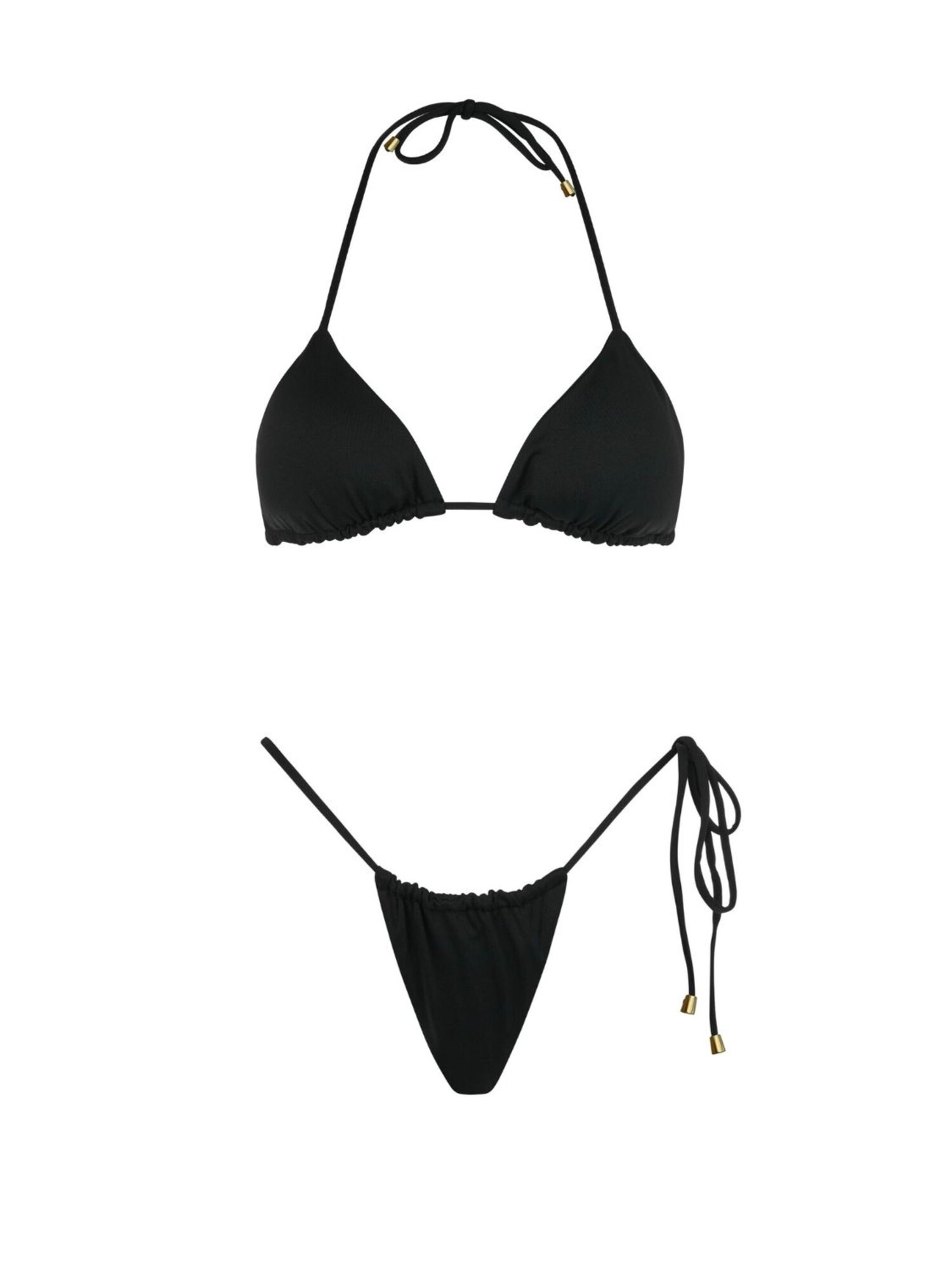 Acuarela Brand Bikini 'Rio Triangle Bikini Set'  negro