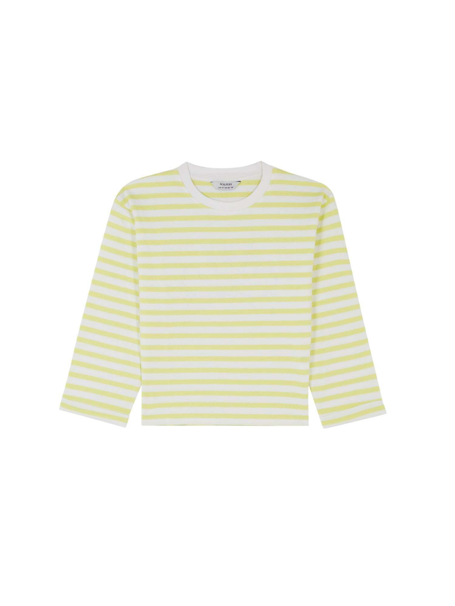 Scalpers Tricou  verde limetă / alb