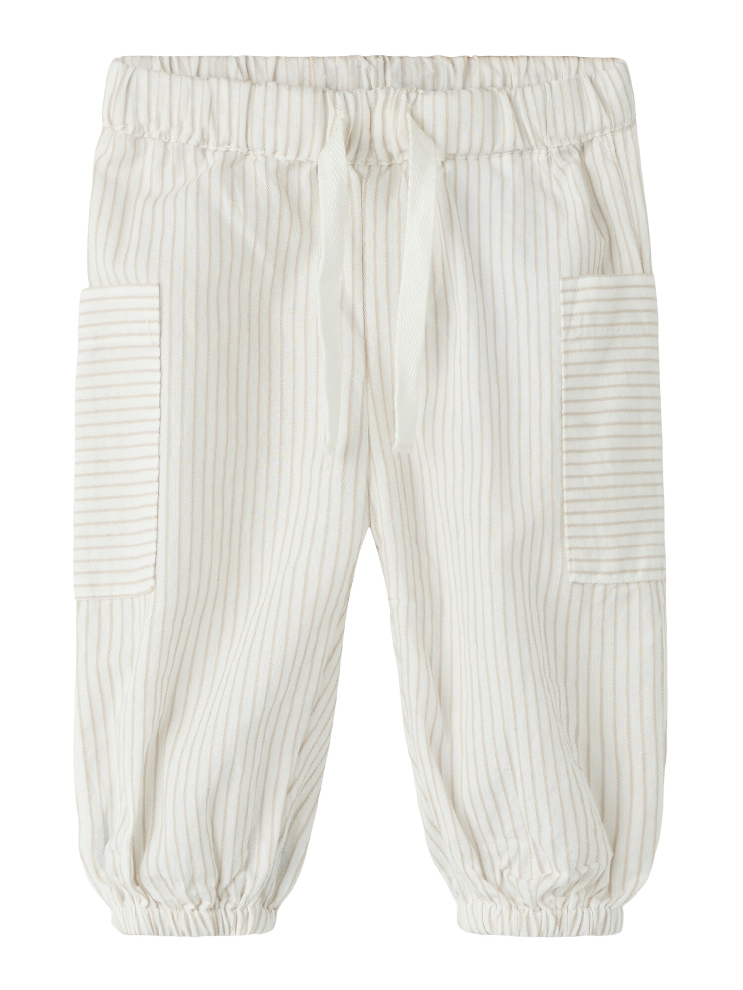 NAME IT Pantaloni 'NBMFAR'  bej / alb