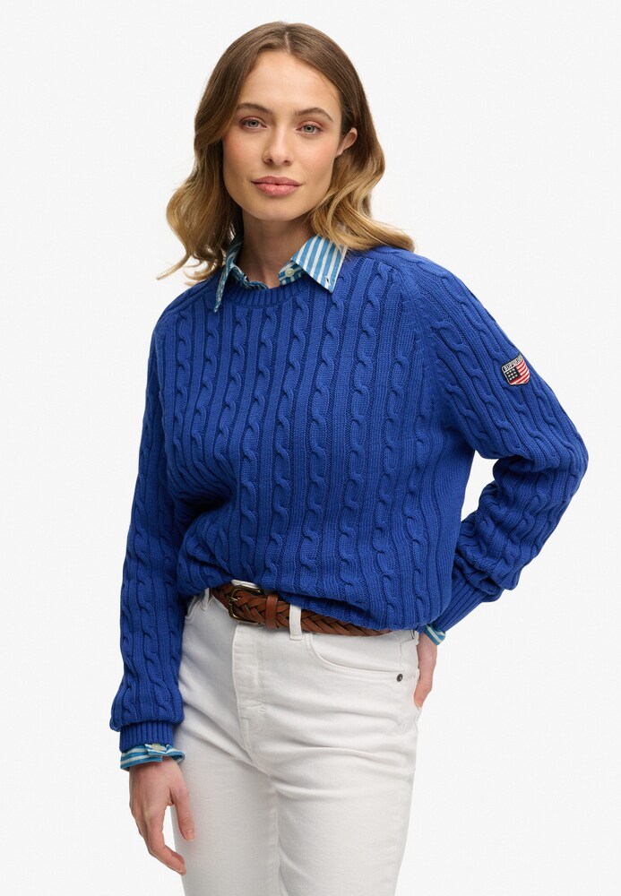 Superdry Pullover Damen Größe XS royalblau