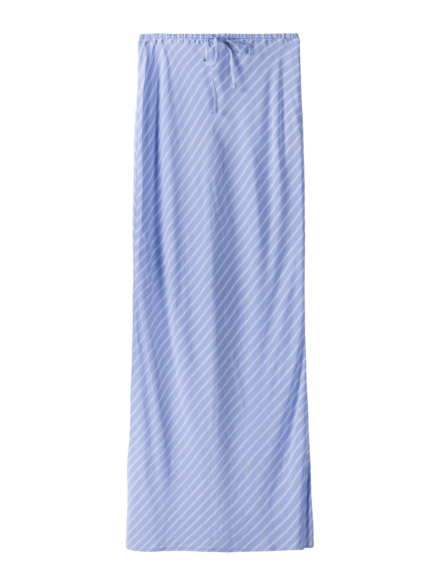 Bershka Sukňa  svetlomodrá / biela