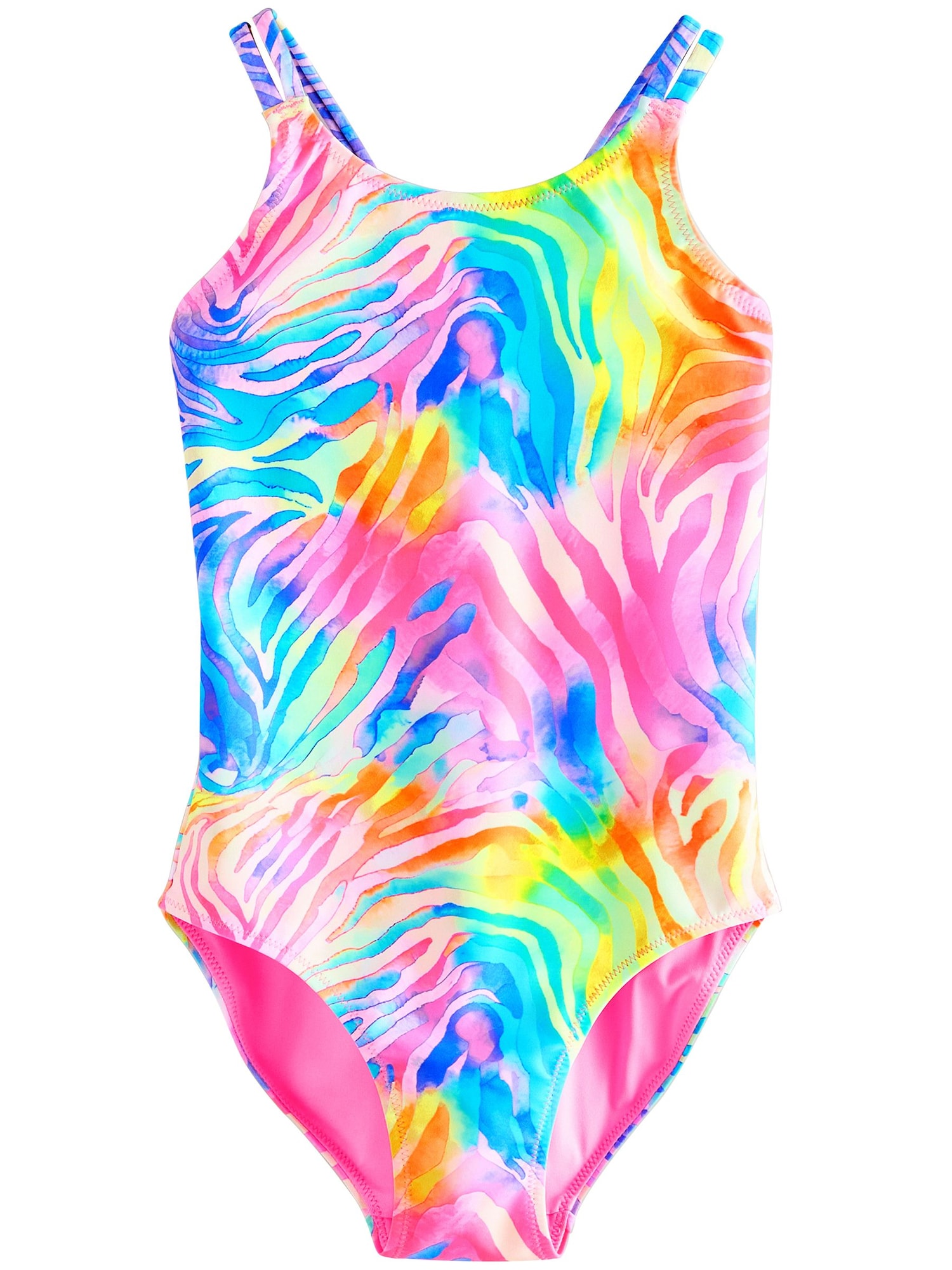 Next Costum de baie întreg  albastru / galben / portocaliu / roz