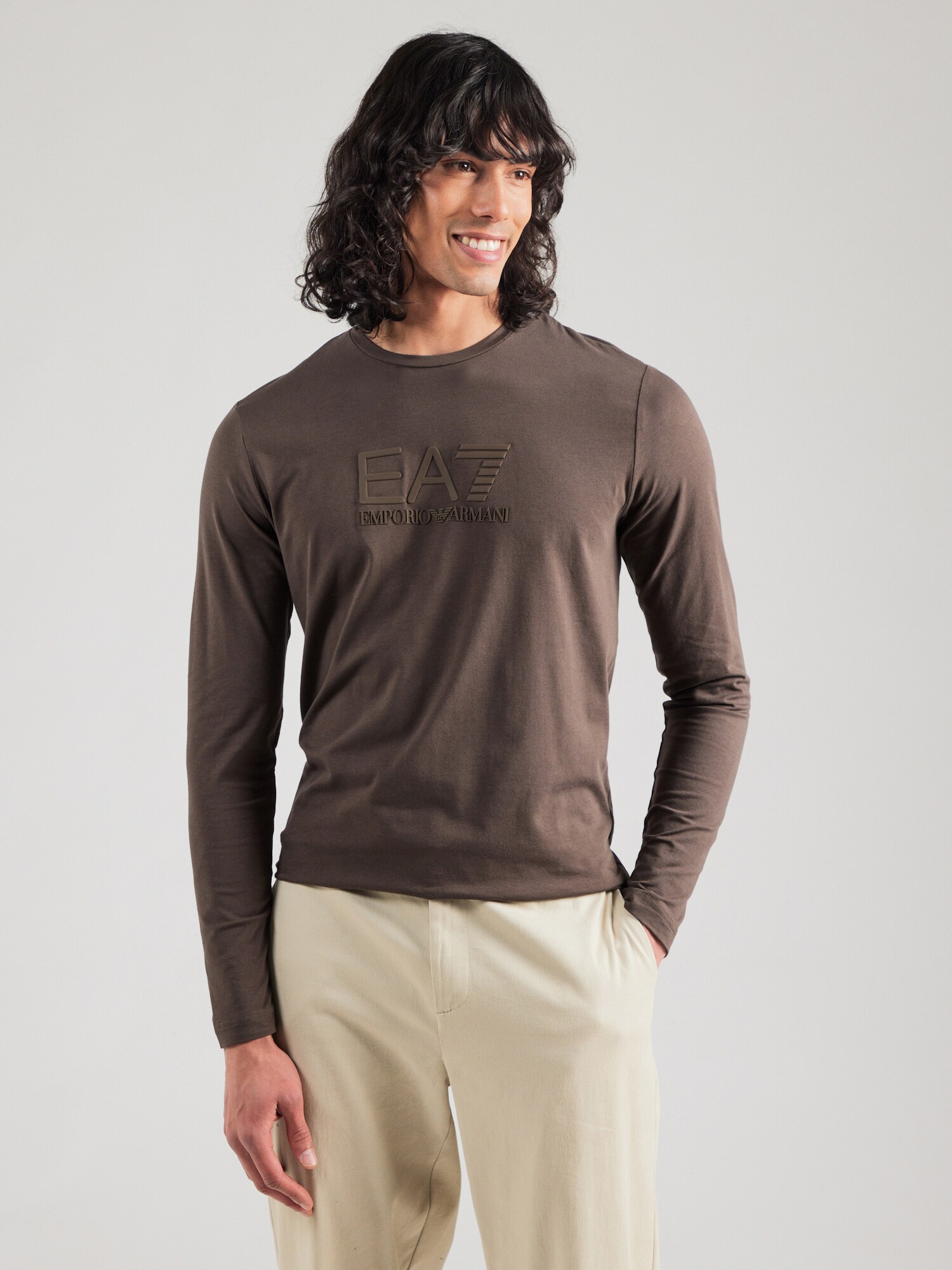EA7 Emporio Armani Póló  barna termék 2. képe