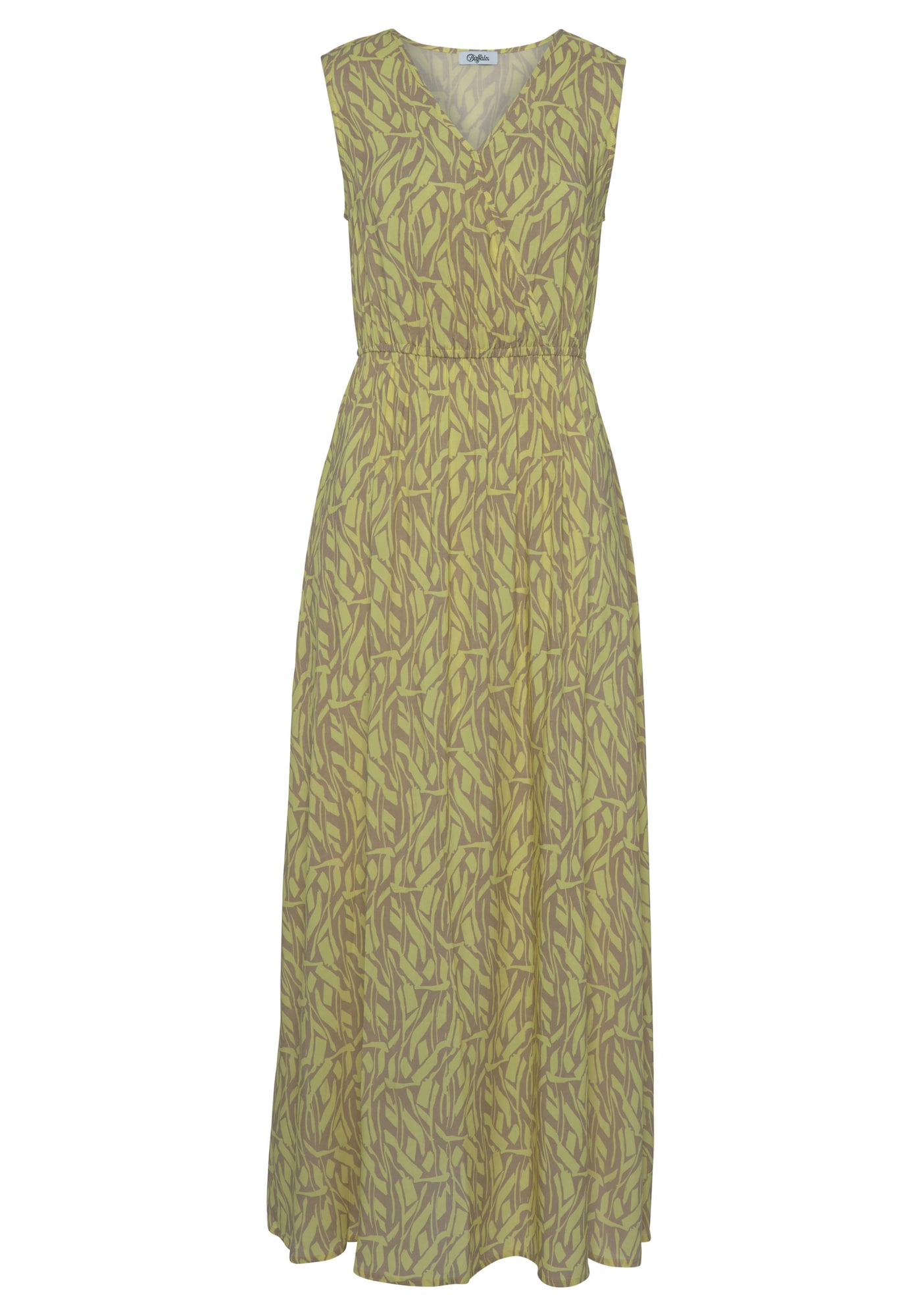 BUFFALO Лятна рокля  охра / маслина