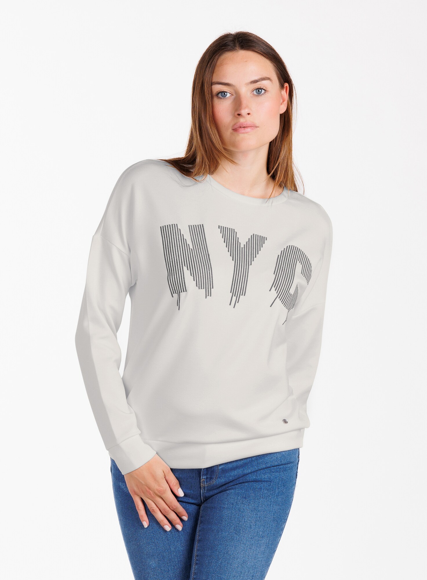 Key Largo Tréning póló 'BROOKLYN'  grafit / világosszürke / fehér termék 2. képe