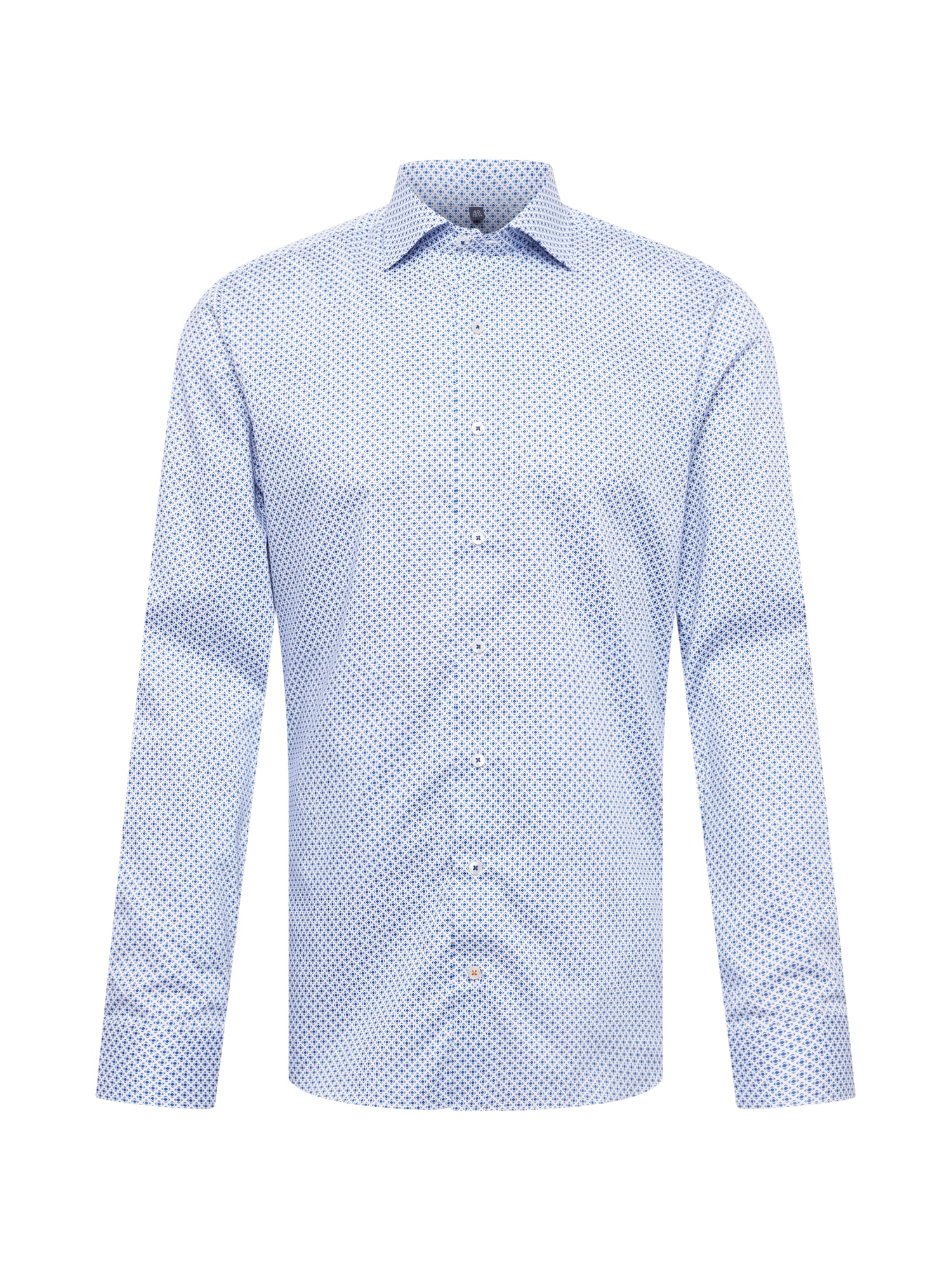 ETERNA Dalykinio stiliaus marškiniai mėlyna / tamsiai mėlyna jūros spalva / balta