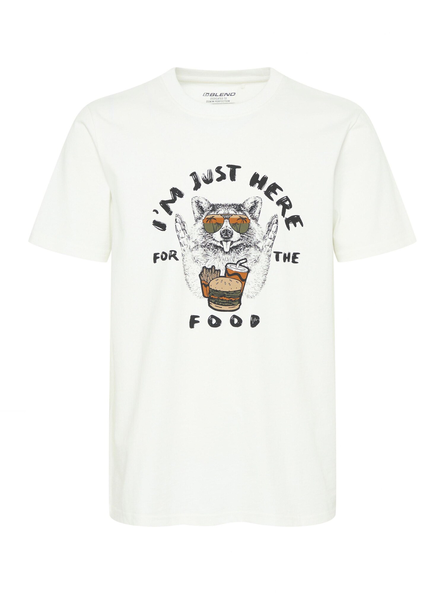 BLEND Camiseta 'Javor'  mezcla de colores / blanco