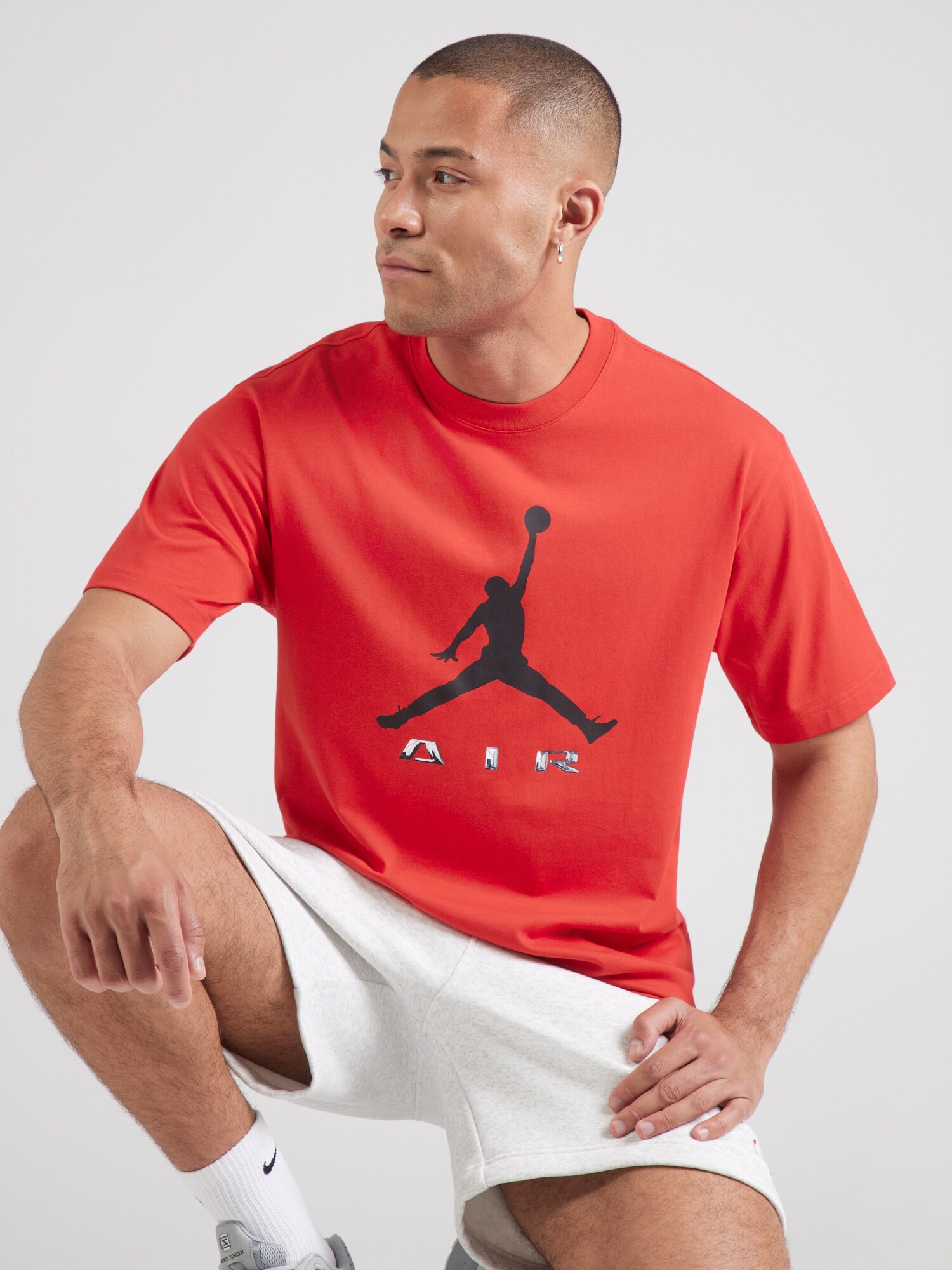 Jordan Camiseta 'Brooklyn'  rojo vivo / negro / blanco – imagen 3