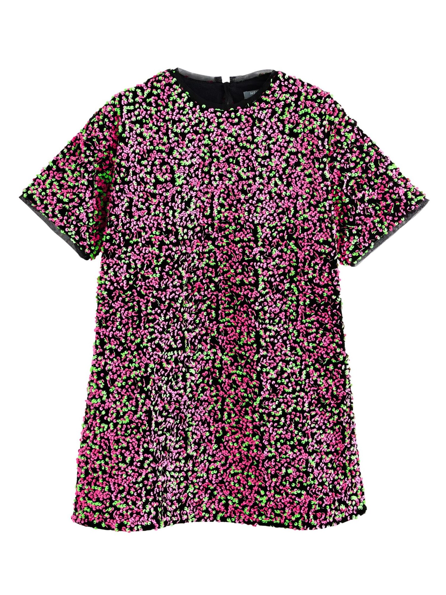 Next Rochie  verde / roz / negru