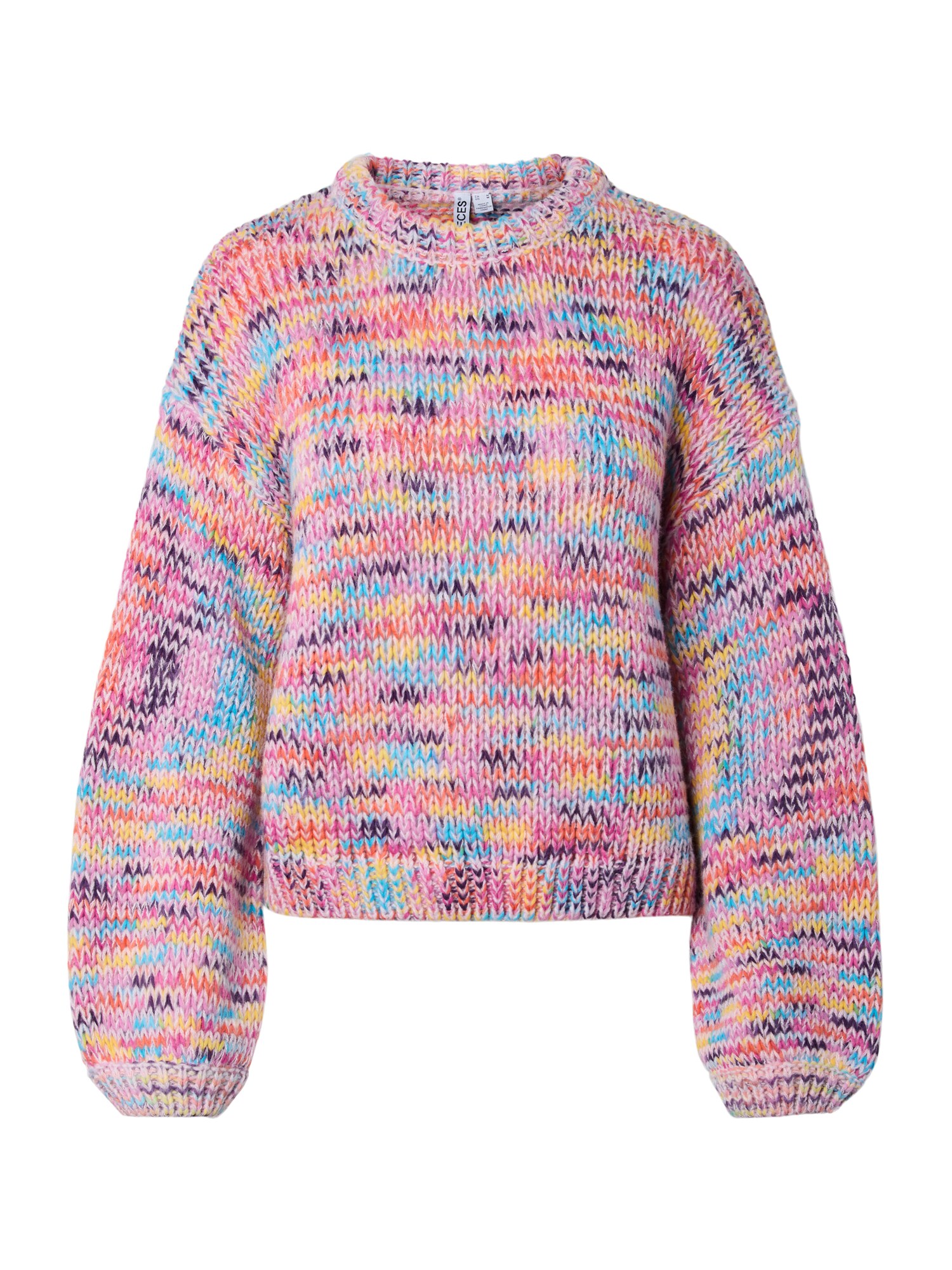 PIECES Pulover PCAJLA albastru aqua / lila / portocaliu / roz
