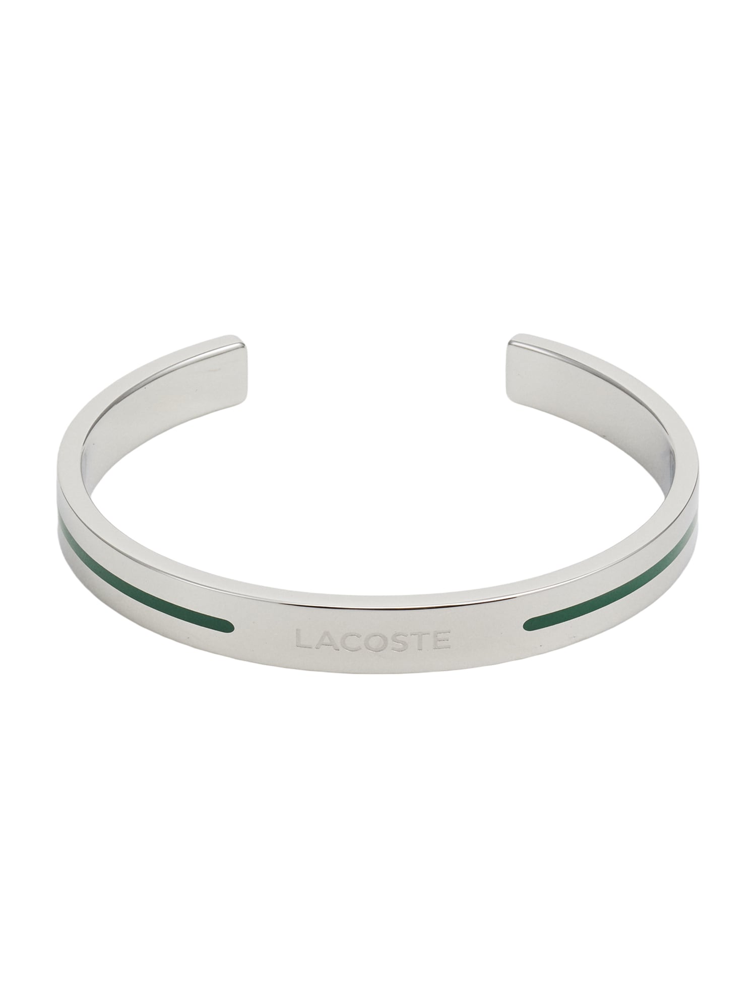 LACOSTE Brățară Adventurer  verde închis / argintiu
