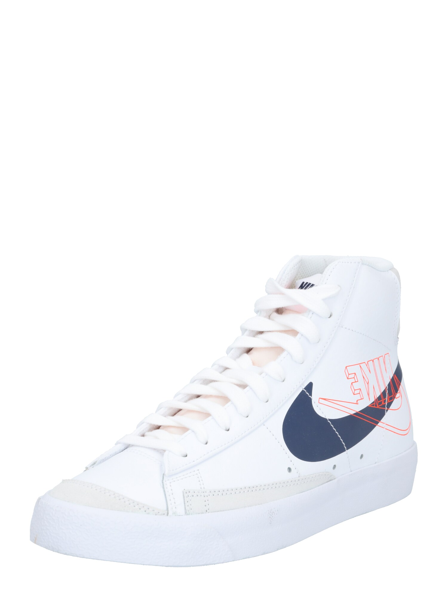 Nike Sportswear Sportbačiai su auliuku 'BLAZER'  tamsiai mėlyna / balta / granatų spalva