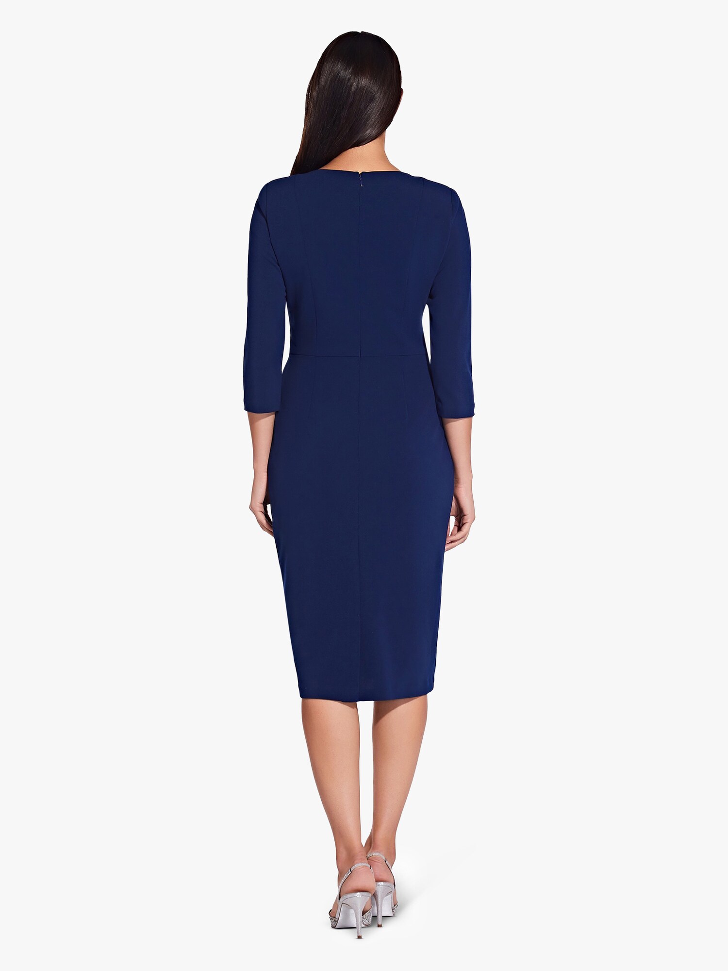 Thumbnail - Adrianna Papell Cocktailkleid Knit Crepe Tie Waist Sheath