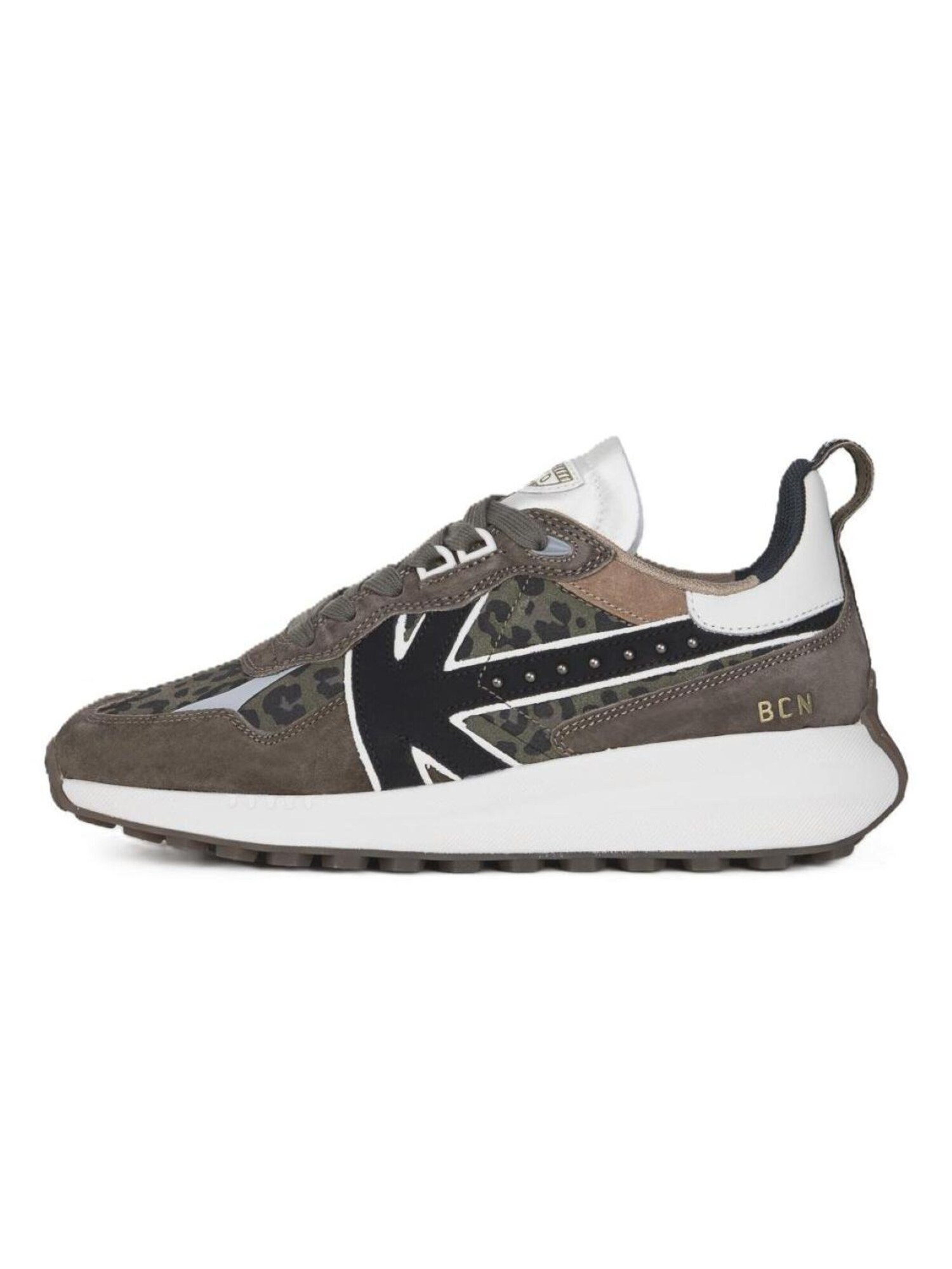 Kaotiko Sneakers Laag 'Detroit' Kaki
