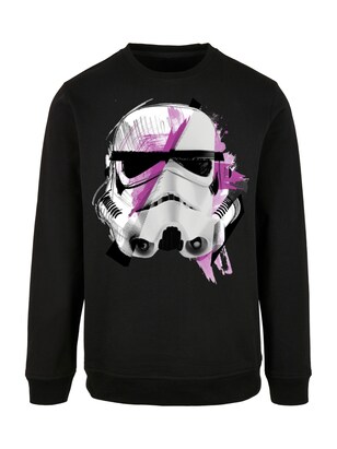 F4NT4STIC Sweatshirt ‘Star Wars’ Grijs / Pink / Zwart