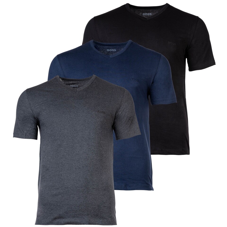 T-shirt 'Classic' marinblå / mörkgrå