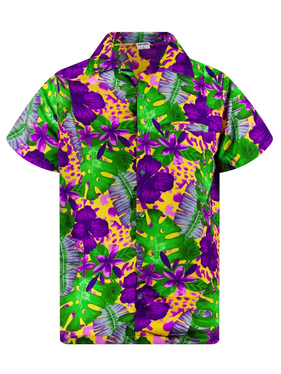 T-shirt 'Green Purple Flower'