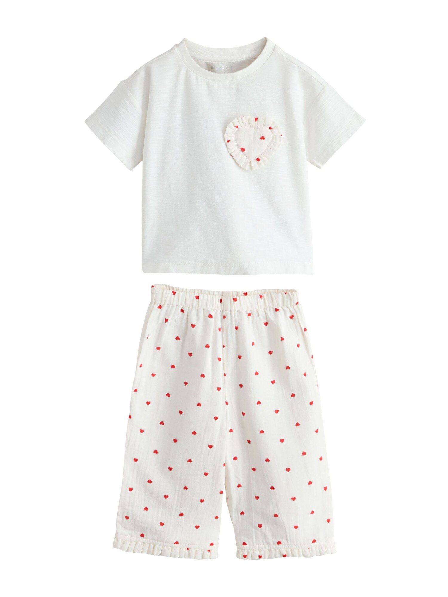 Next Pijamale 'Valentine'  roșu / alb