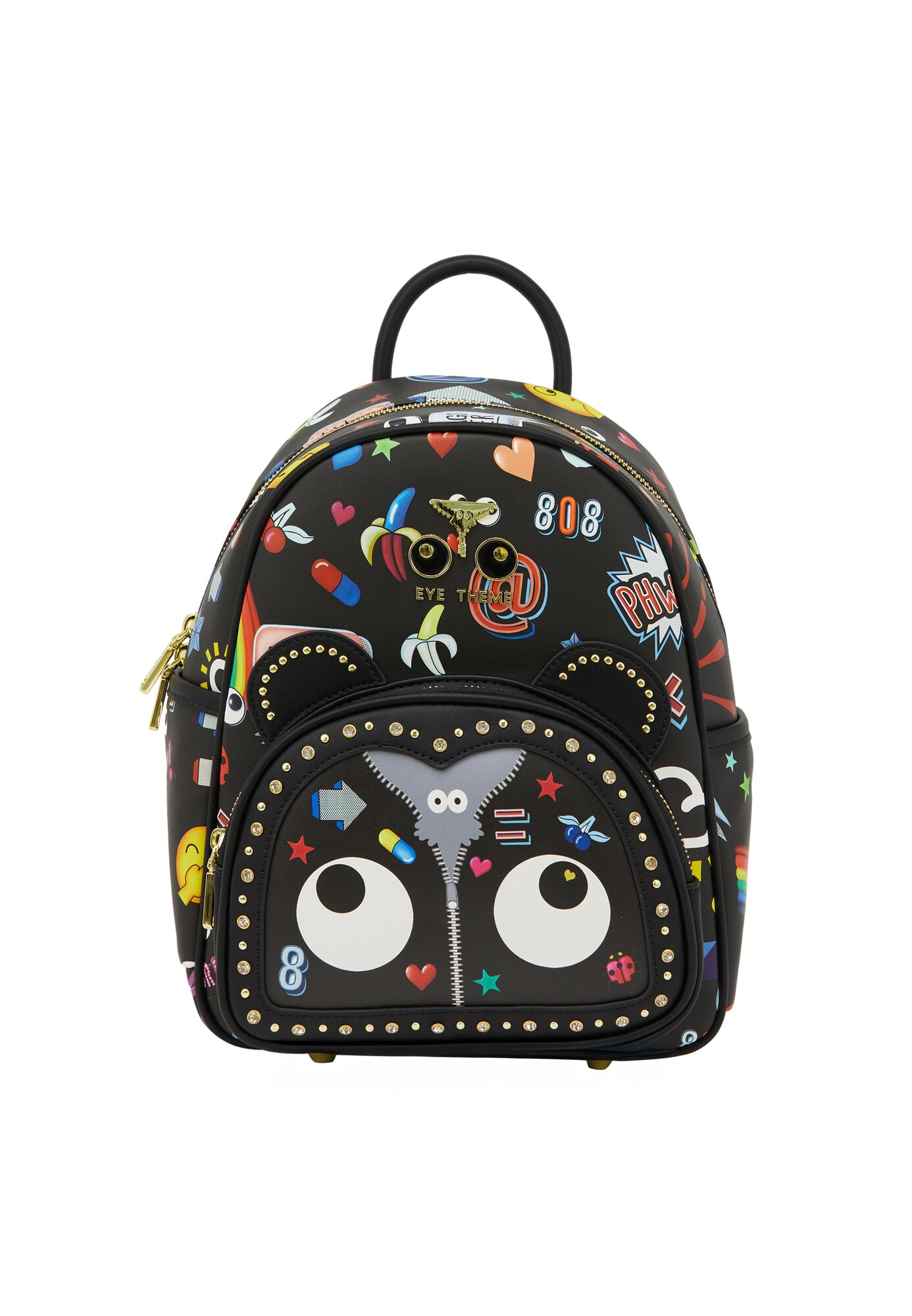 MYMO Mochila 'Eyetheme'  azul / gris / negro / blanco