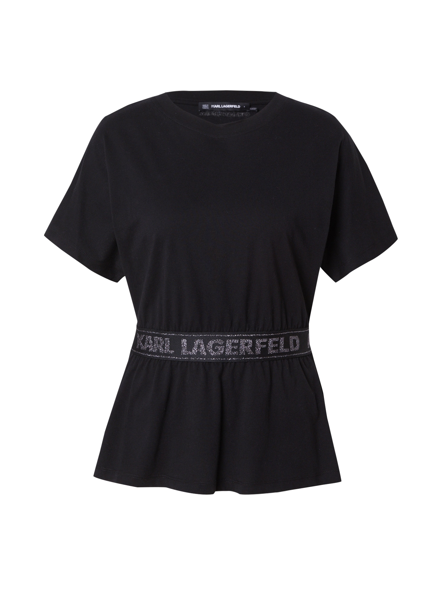 Karl Lagerfeld Póló  fekete / ezüst akciós termékkép 1