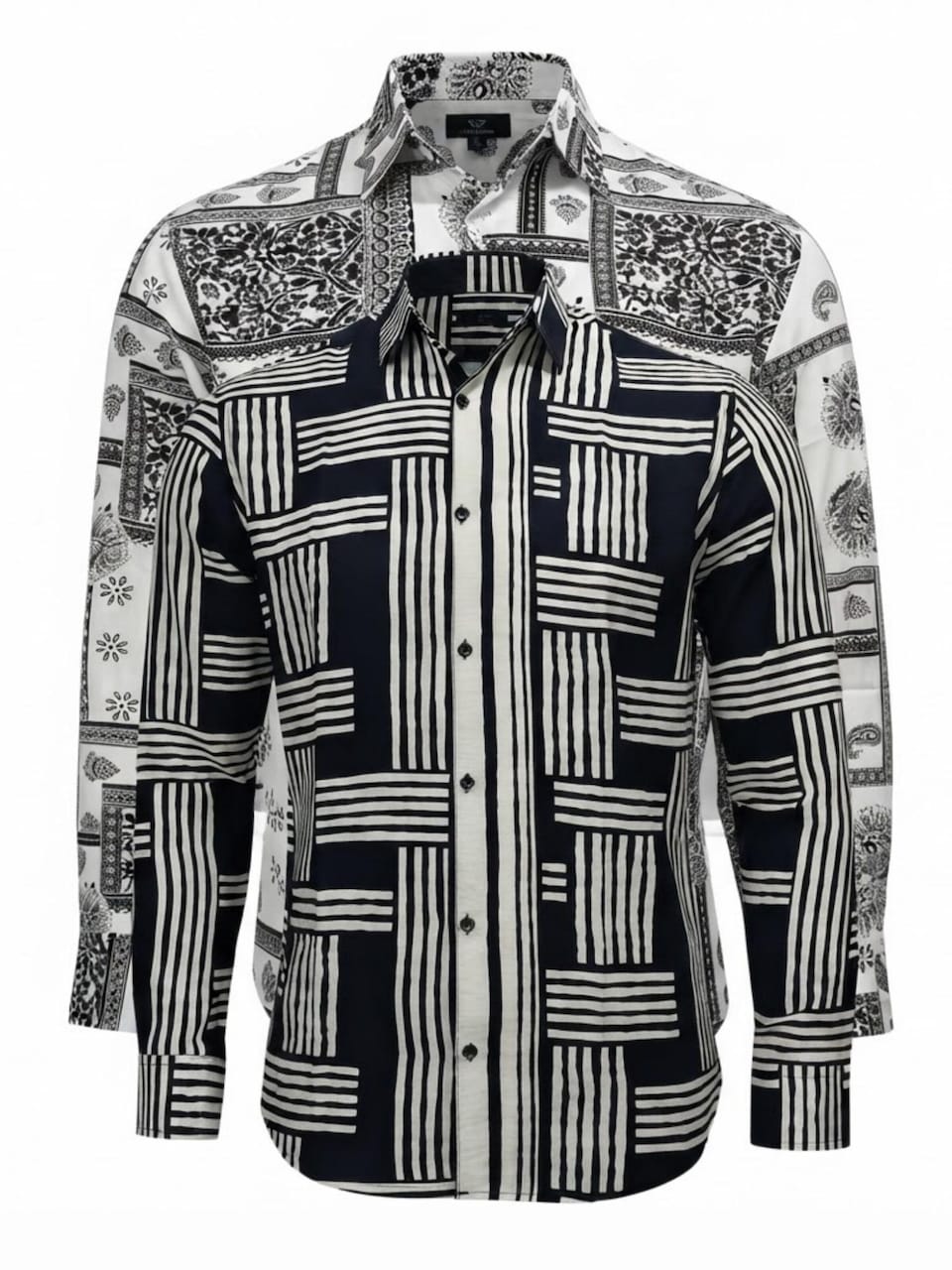 Skjorta 'Viscos floral pattern 2pc'
