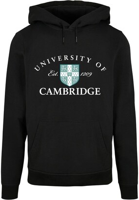 Merchcode Sweatshirt ‘University Of Cambridge – Est 1209’ Jade groen / Zwart / Wit