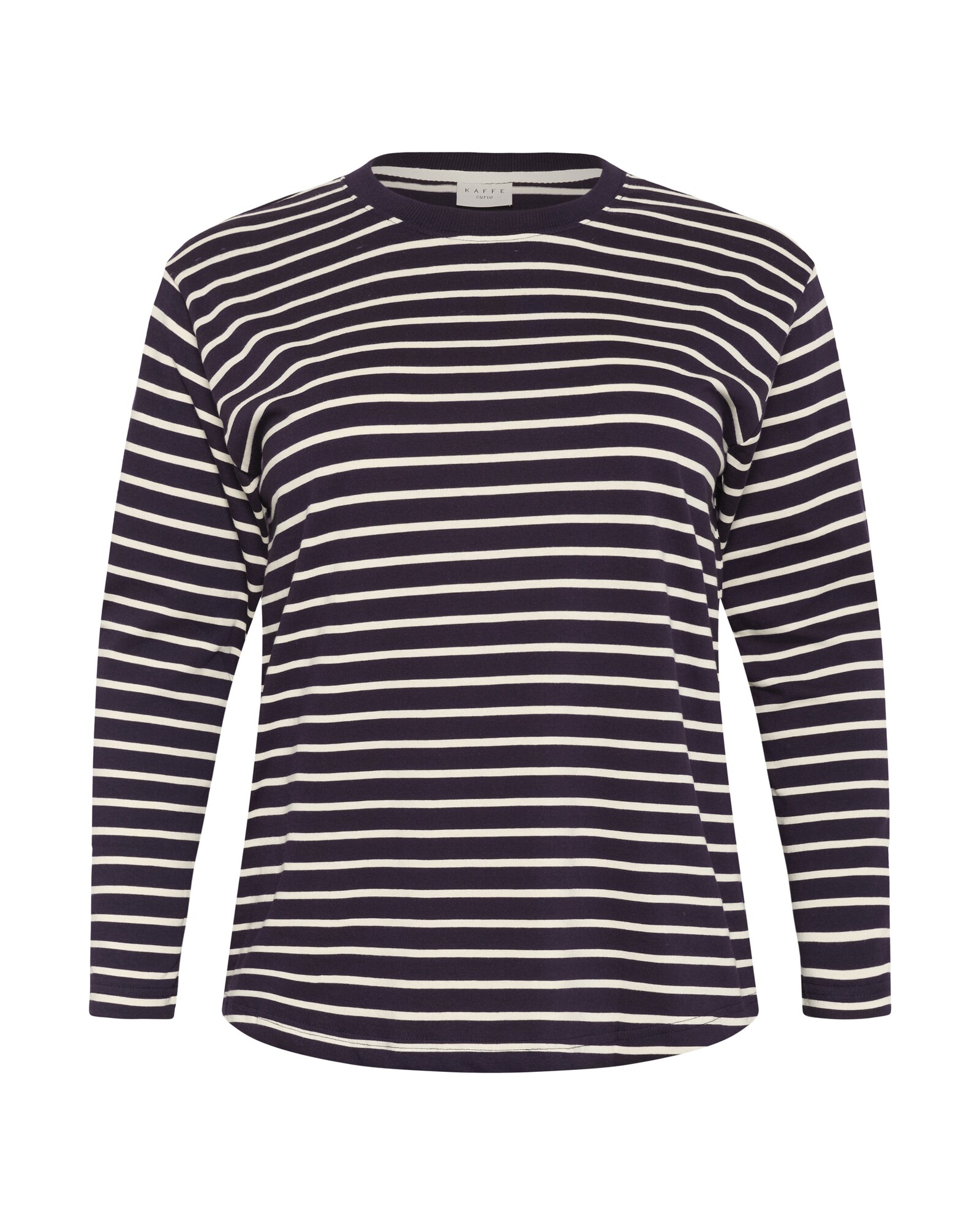 KAFFE CURVE Tricou KC Winni  mov închis / alb