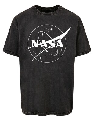 F4NT4STIC Shirt ‘NASA Classic Insignia Logo’ Zwart / Wit