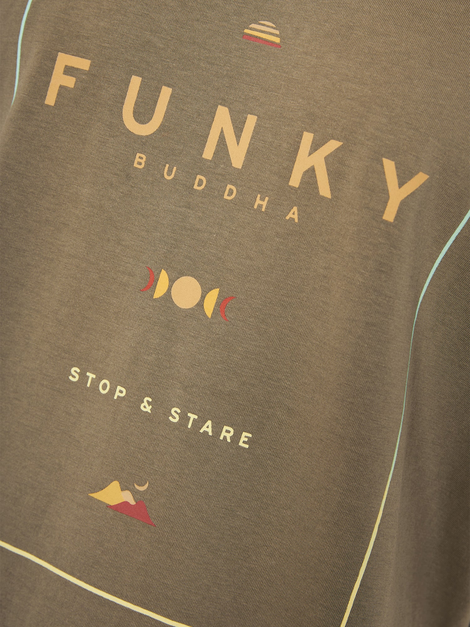 Funky Buddha Póló  aranysárga / khaki / menta / sötét narancssárga termék 2. képe