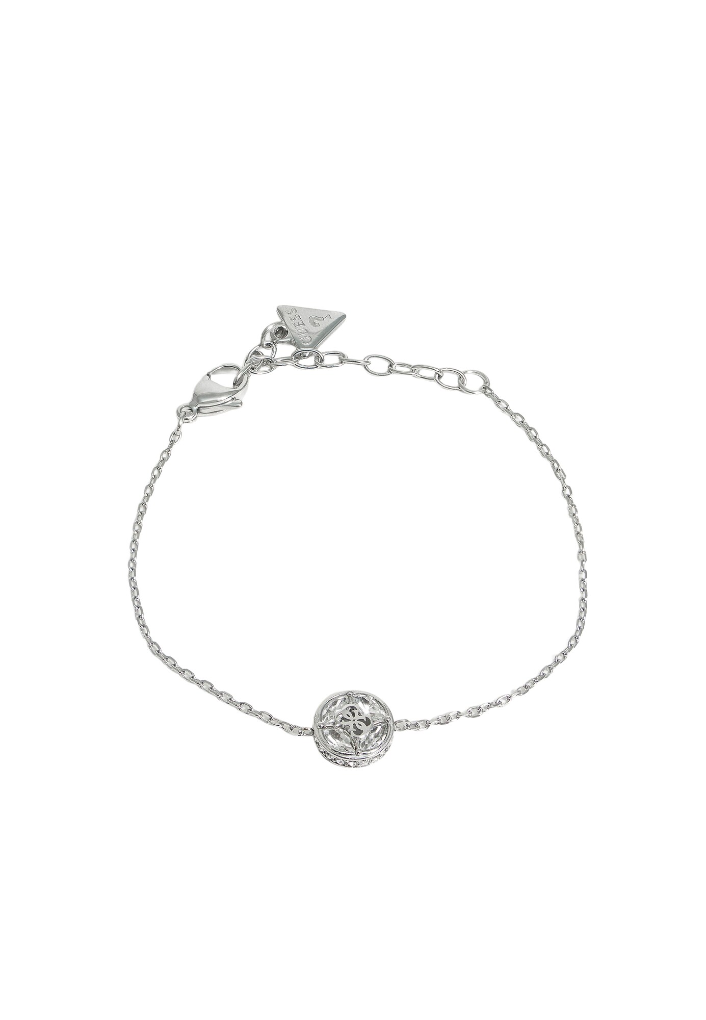 GUESS Brățară 4G SUPREME argintiu / transparent