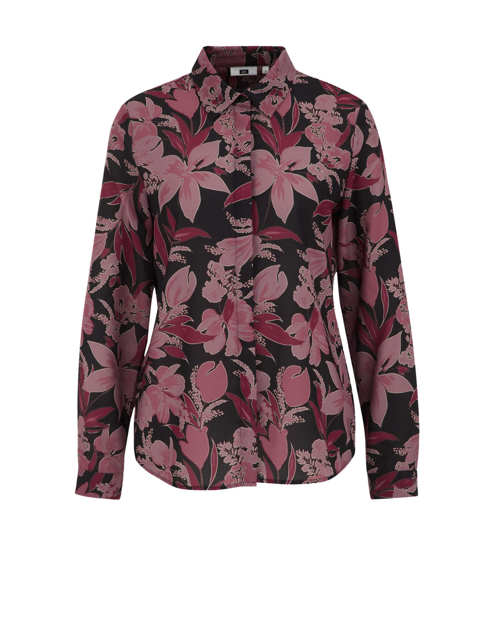 WE Fashion Blúz  magenta / fáradt rózsaszín / fekete / fehér akciós termékkép 1