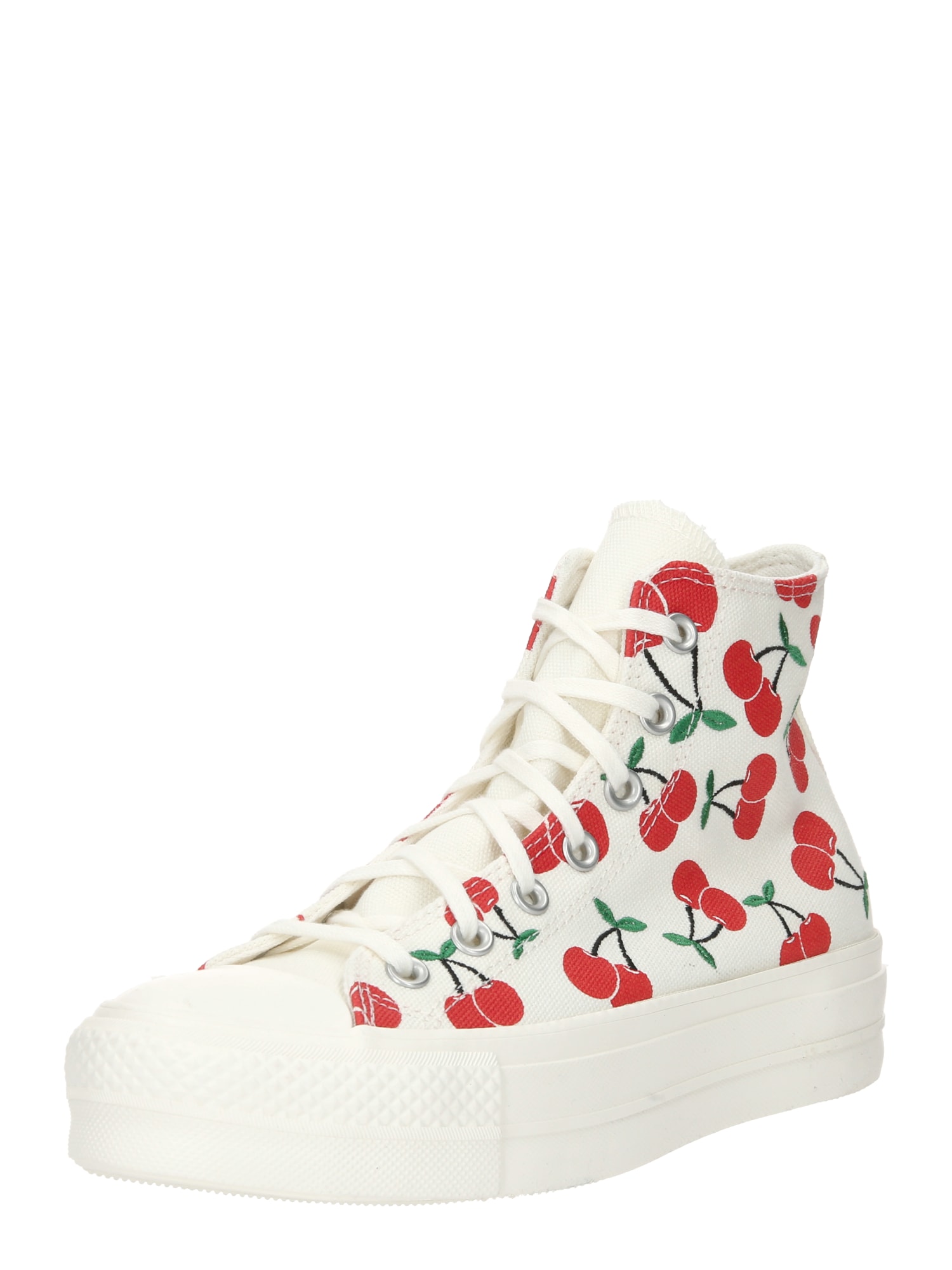 CONVERSE Členkové tenisky 'CHUCK TAYLOR ALL STAR'  krémová / zelená / tmavozelená / červená