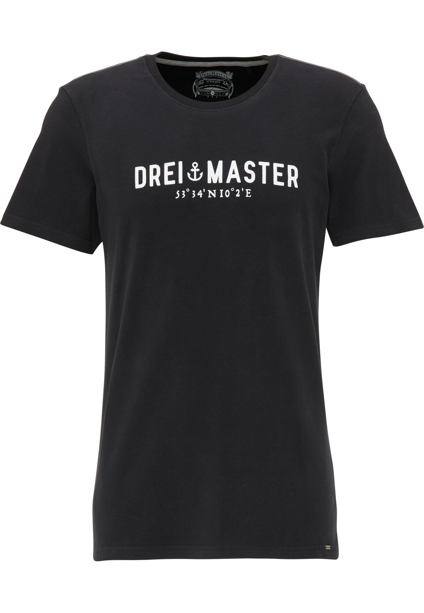 DreiMaster Vintage Marškinėliai  juoda / balta
