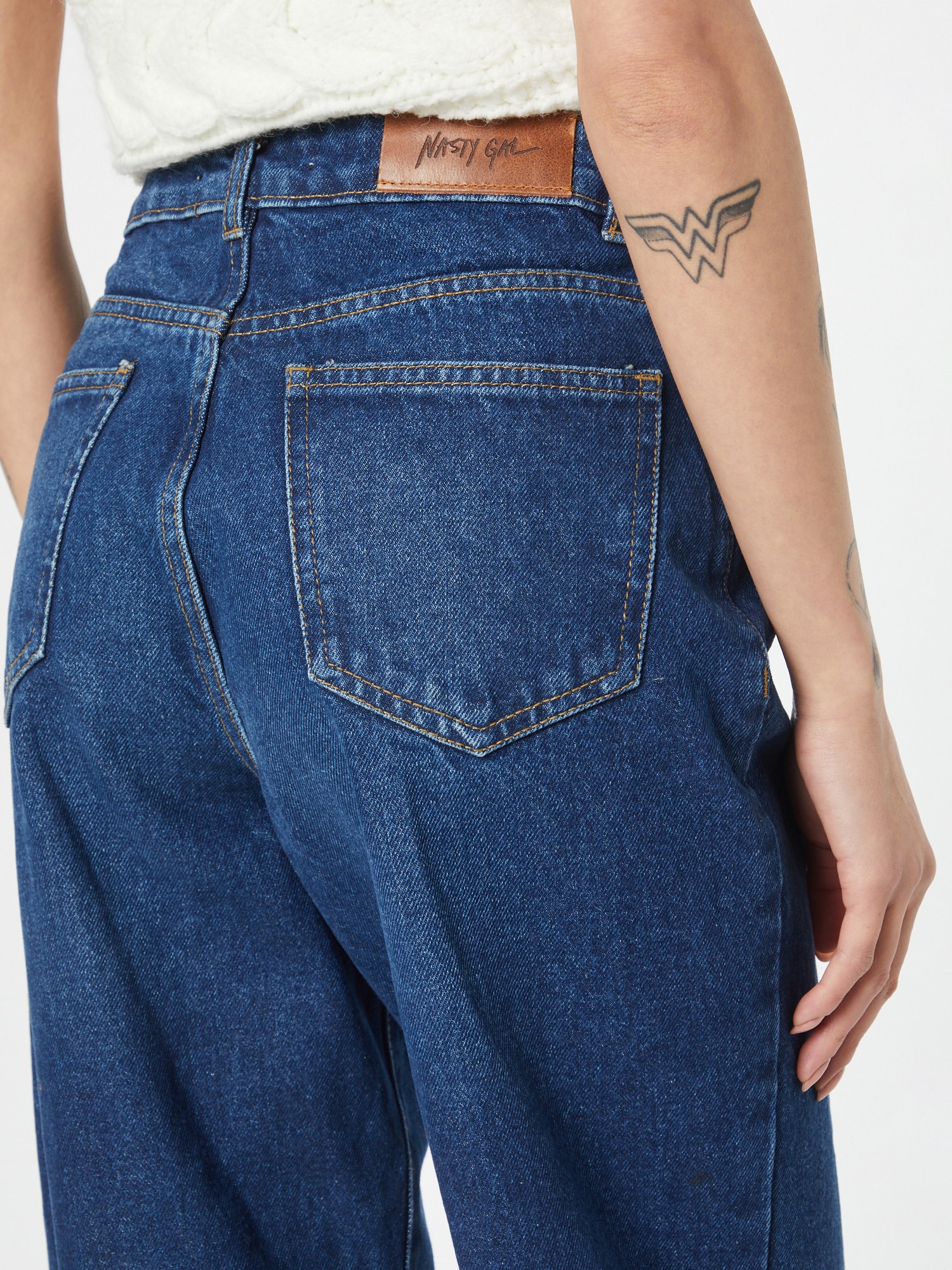 Nasty Gal Džínsy enciánová (obrázok 5)
