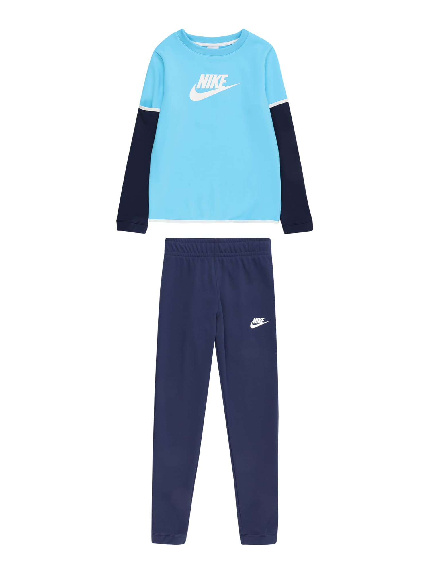 Nike Sportswear Joggingová súprava 'FUTURA'  námornícka modrá / námornícka modrá / svetlomodrá / biela