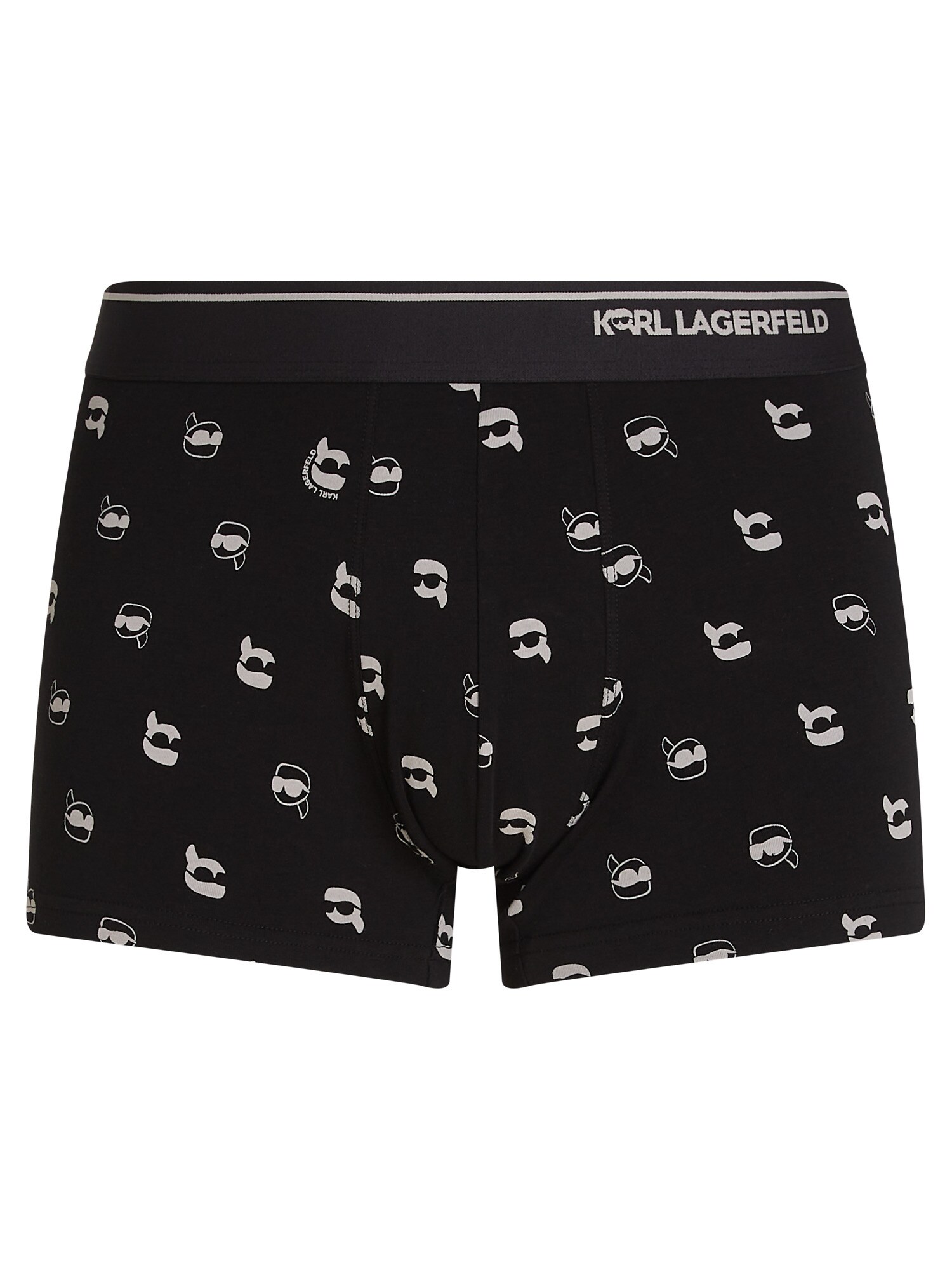 Karl Lagerfeld Boxeri Ikon  grej / negru / alb murdar