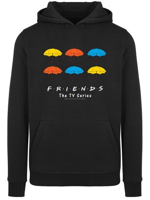 F4NT4STIC Sweatshirt ‘Friends Coloured Umbrellas’ Blauw / Geel / Rood / Zwart / Wit